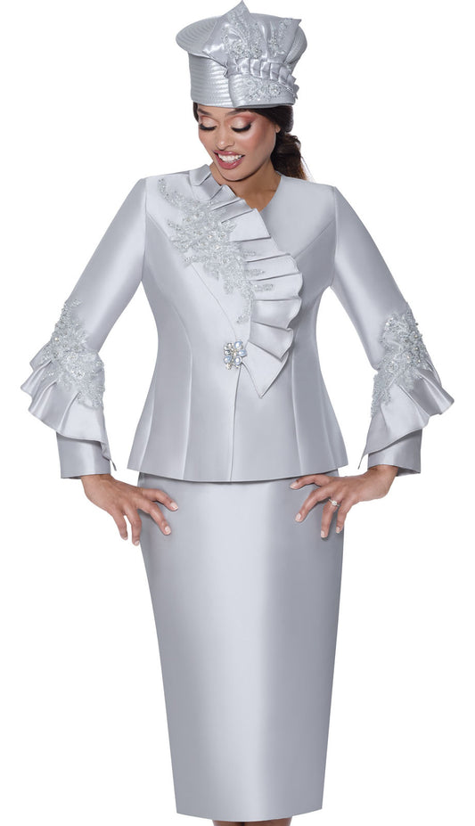 GMI G400862-SLV-QS Womens Church Suit