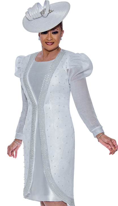 Dorinda Clark Cole 5362-WHT-H-QS Church Hat