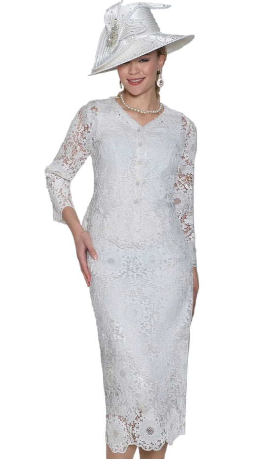 Lily And Taylor 5117-WHT Church Suit