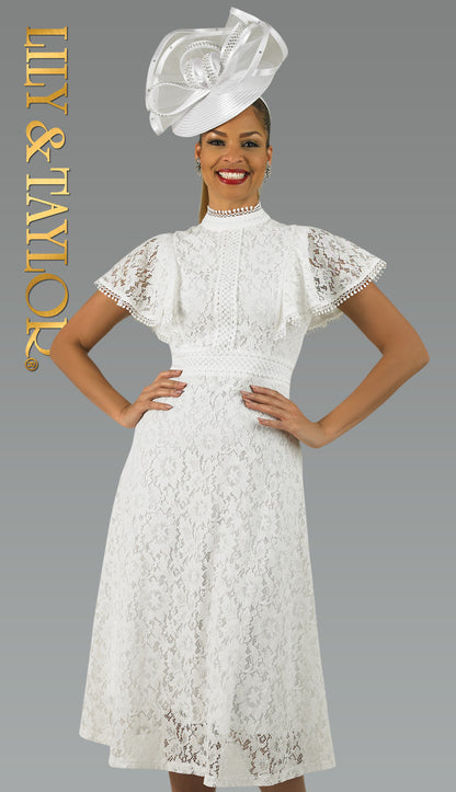 Lily And Taylor 5042-WHT Church Hat