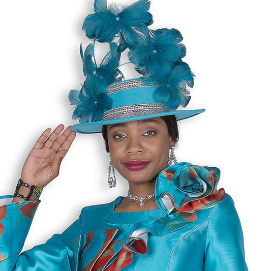 Champagne H6169-TEL-QS Church Hat
