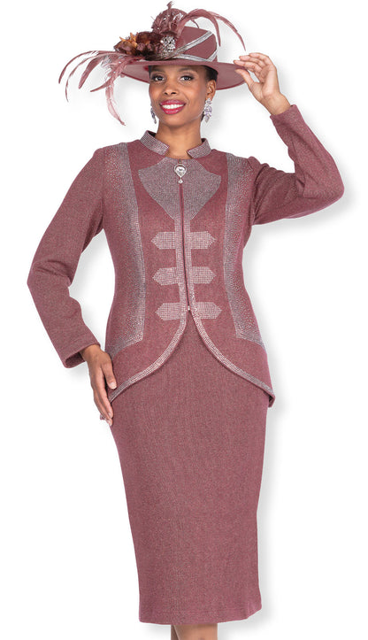 Champagne Italy 5967-LBRN-IH Church Suit