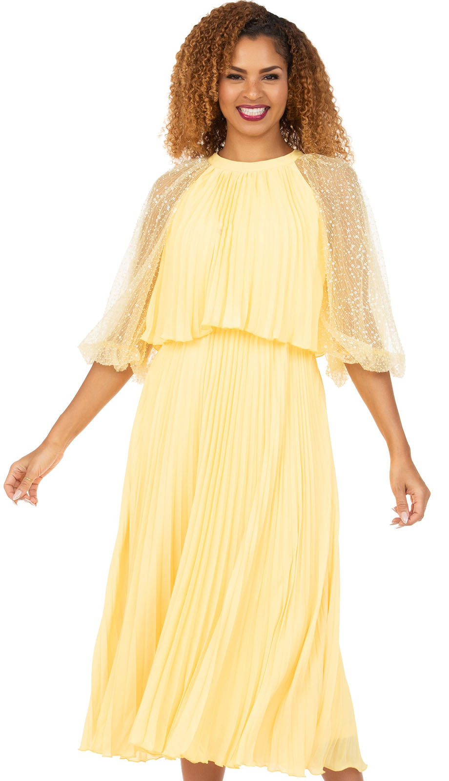 Giovanna D2456-YLW Church Dress
