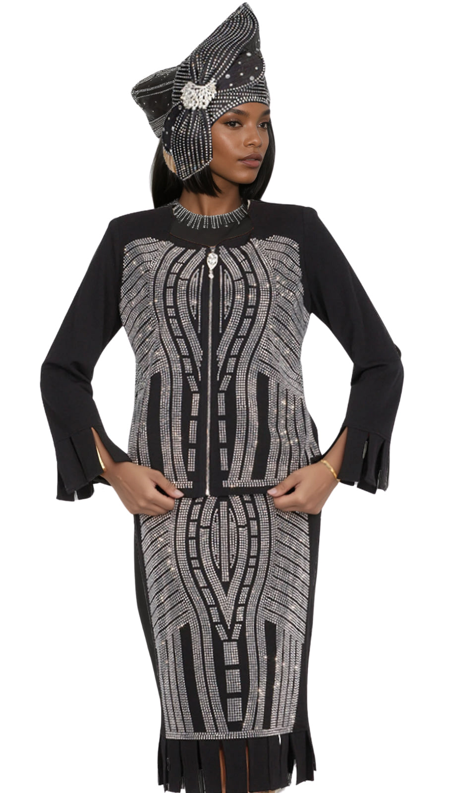 Elite Champagne Knit 5982-QS Church Suit