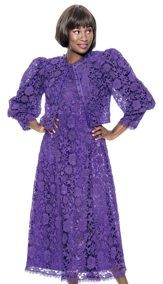 Terramina 7051-PUR Church Dress