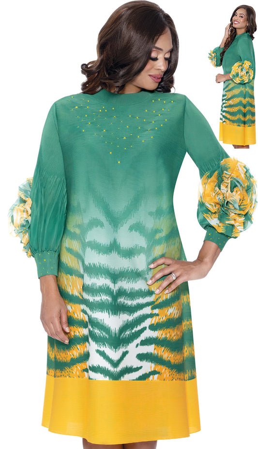 Divine Casuals DC1851-TEA Church Dress