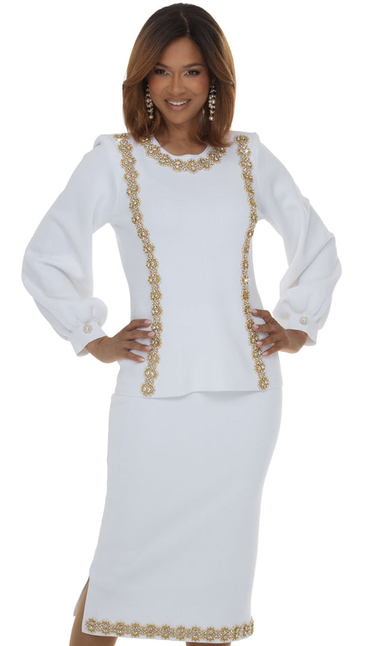 Donna Vinci 13473-OFW Church Suit