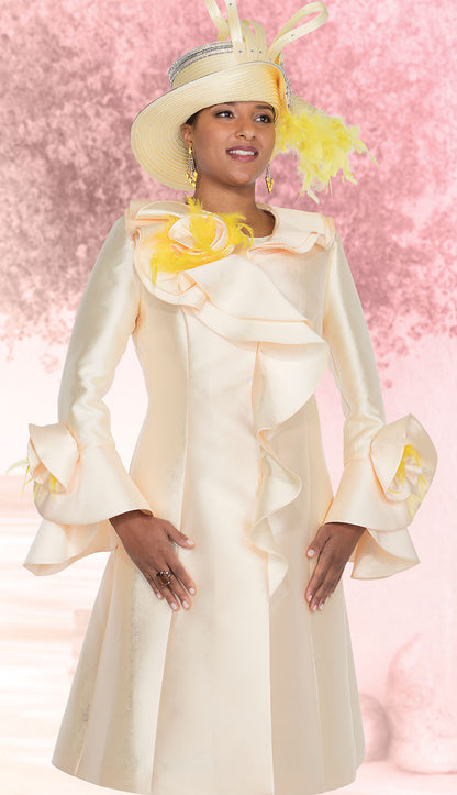 Elite Champagne 5972-YLW Church Dress