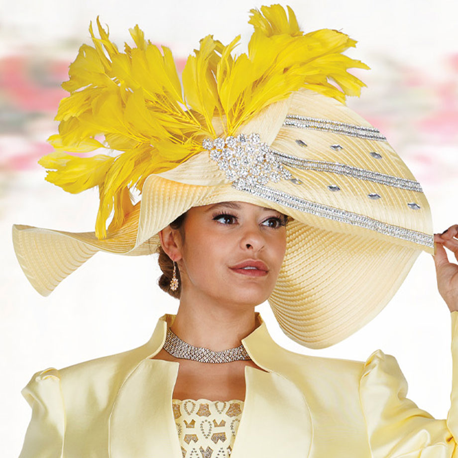 Champagne Italy H6208-BNA-IH Church Hat