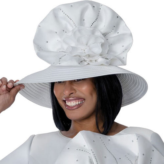 GMI 401872-WHT-H-QS Church Hat