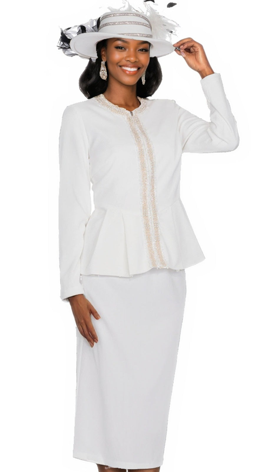 Champagne Italy 5958-OFWT-QS Church Suit