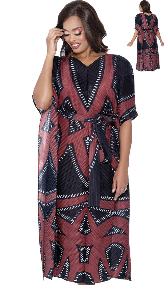 Divine Casuals DC1871-RED Church Dress