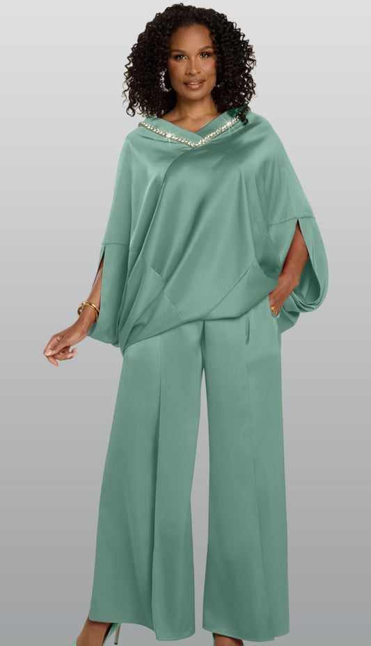 Donna Vinci 12244-SGE-QS Pant Set