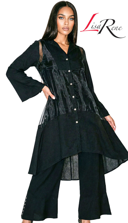 Lisa Rene 3393-BLK Church Suit