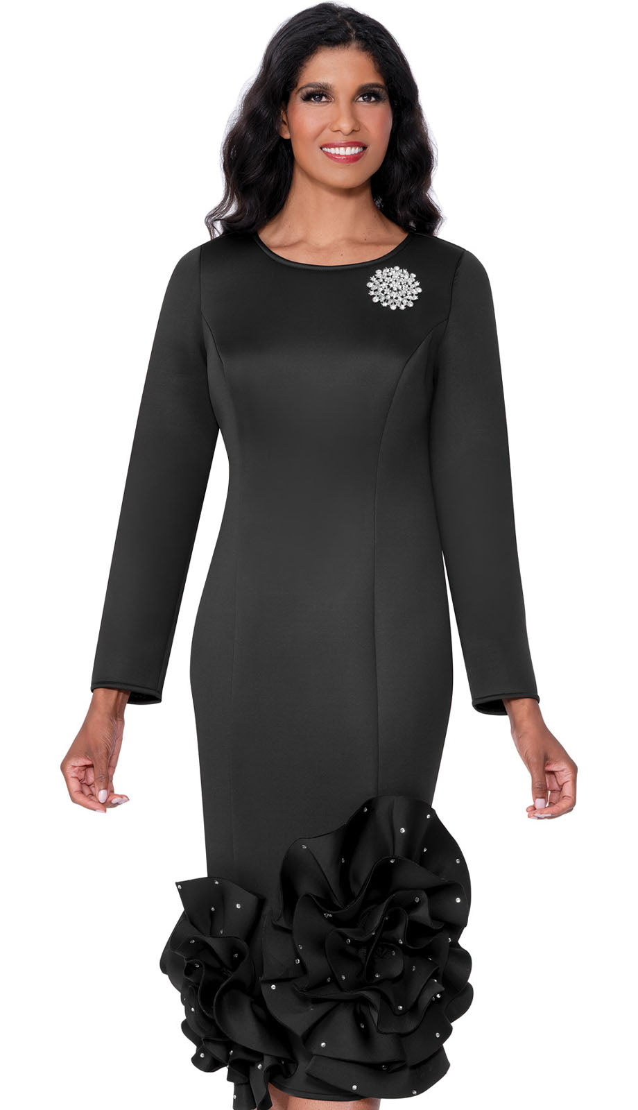 Nubiano 100681-BLK-IH Church Dress