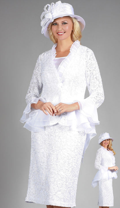 Giovanna 0929-WHT-H-Church Church Hat