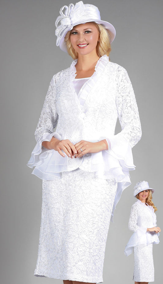 Giovanna 0929-WHT-H-Church Church Hat