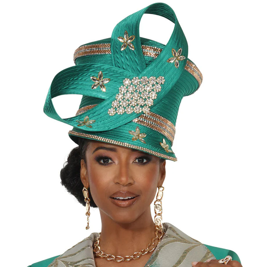 Lisa Rene H66980-GRN-QS Church Hat