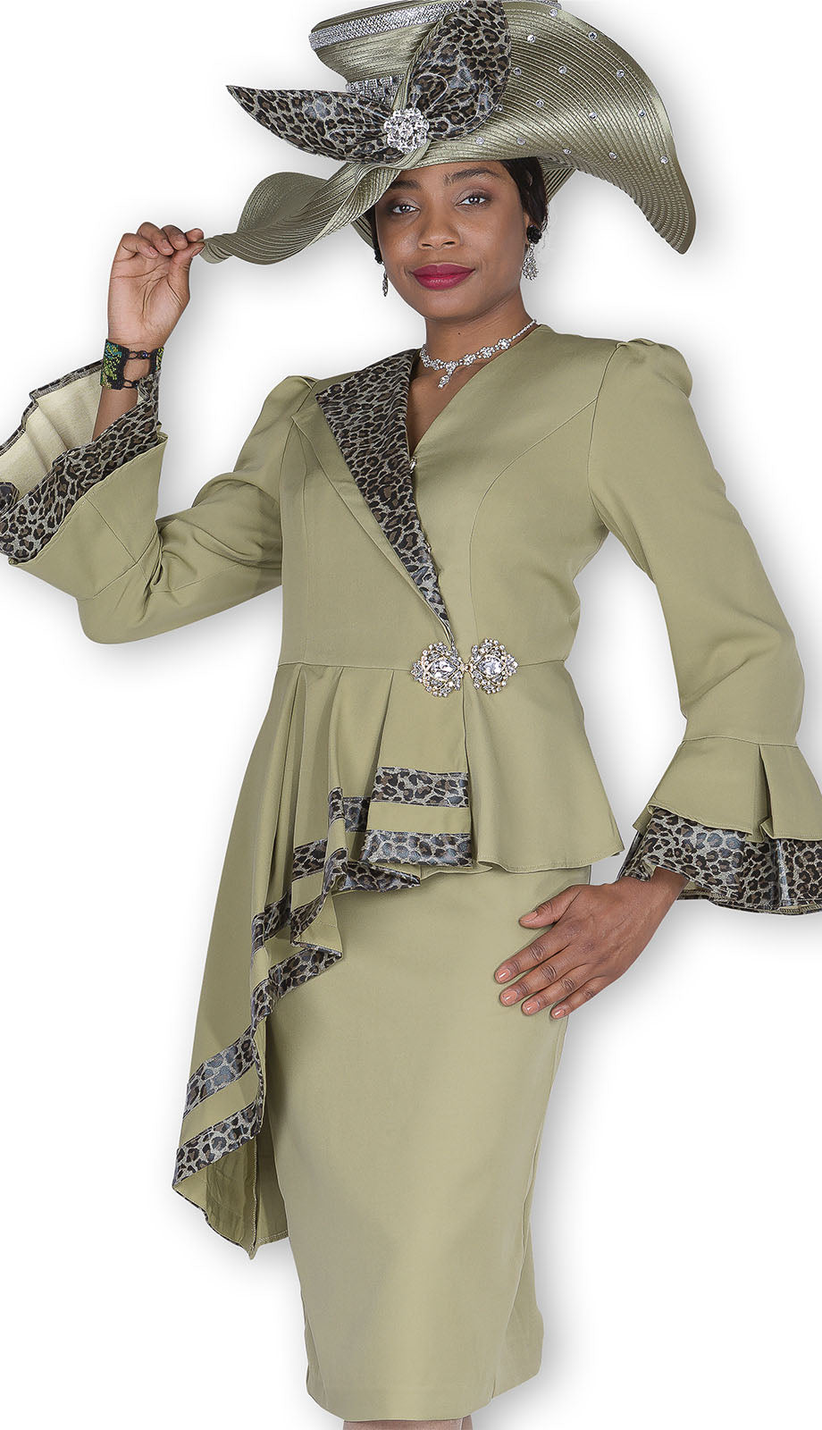 Elite Champagne 6154-OLV Church Suit