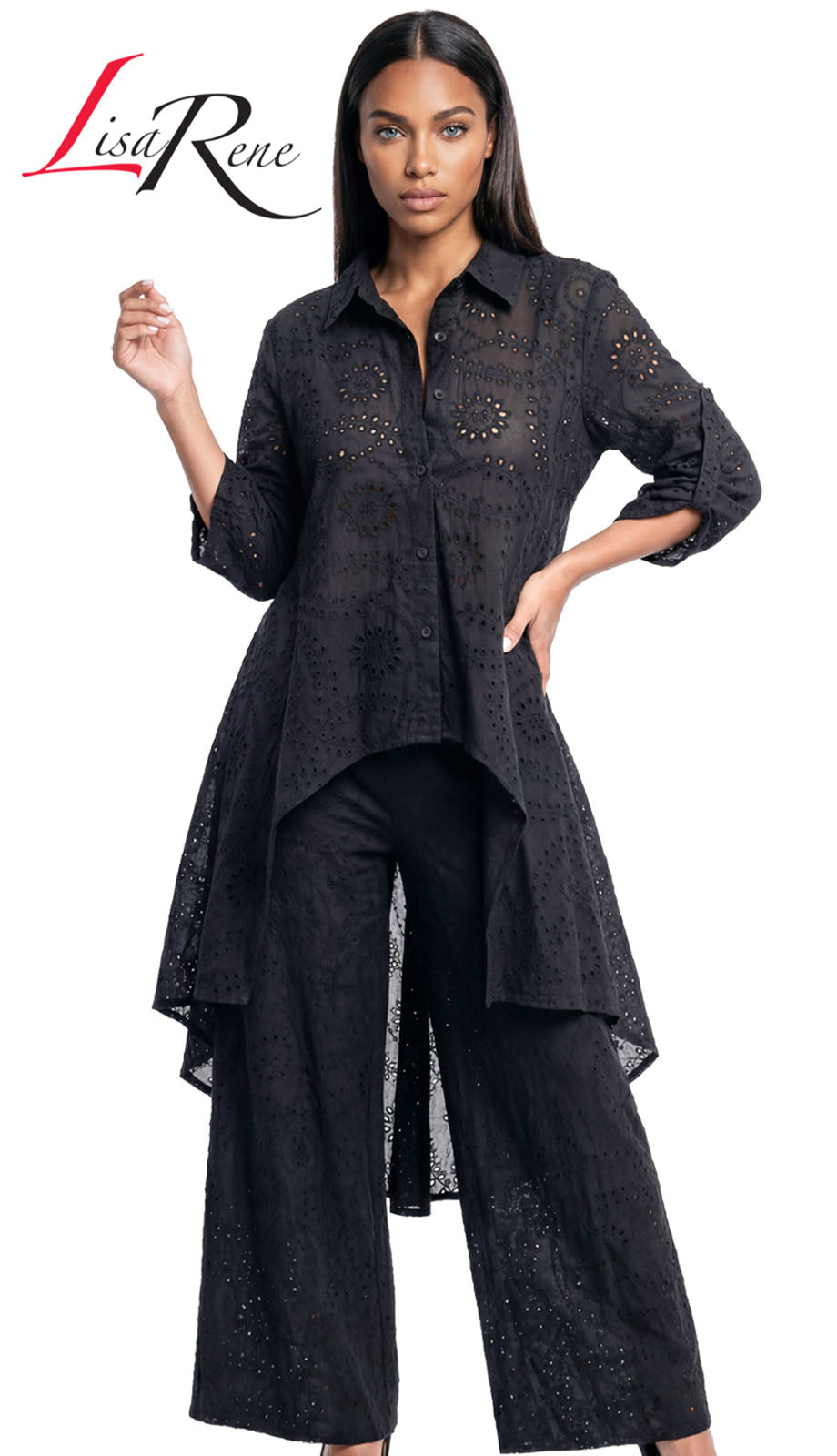 Lisa Rene 3367-BLK Church Suit