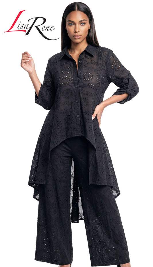 Lisa Rene 3367-BLK Church Suit