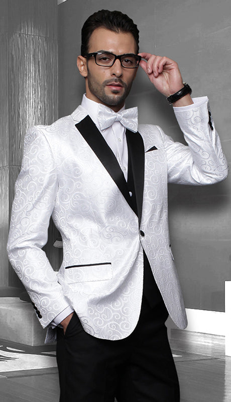 Bellagio-WHT-CO Mens Suits