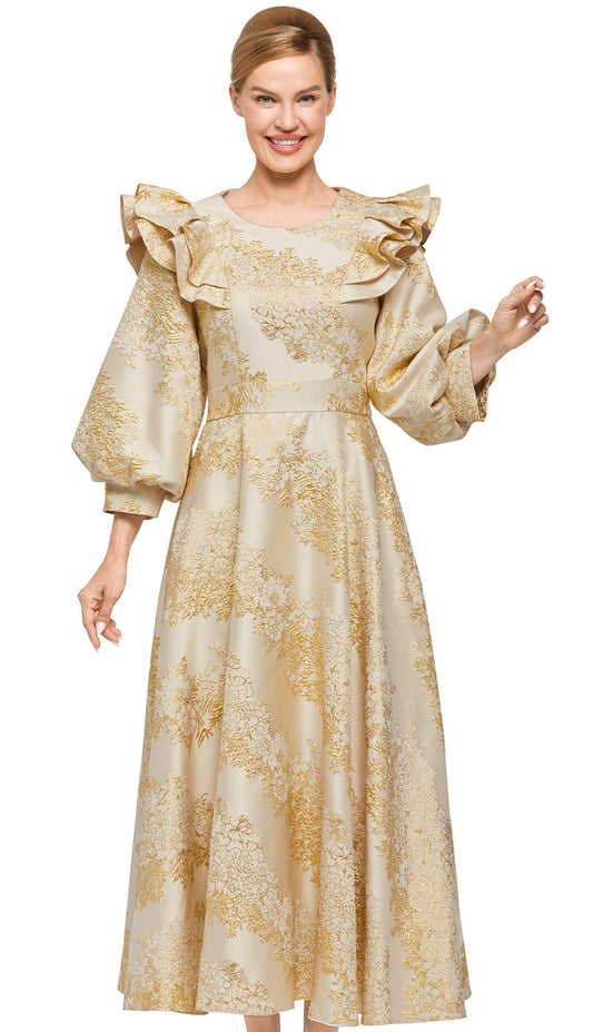 gold church dresses Golden Ceremony Gown Church of Sanctus