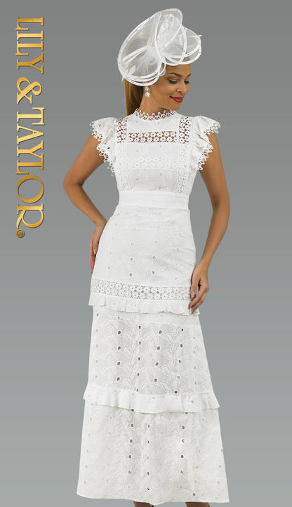 Lily And Taylor 5041-WHT Church Hat