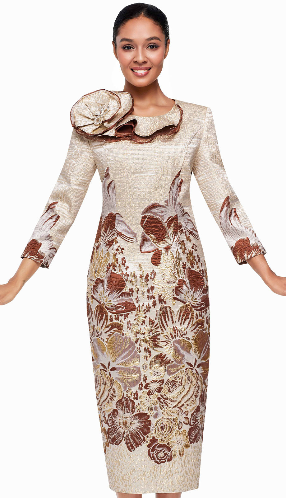 Serafina 4407-GRN Church Dress