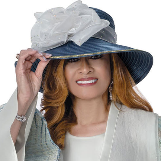 Dorinda Clark Cole 310142-BLU-H-QS Church Hat