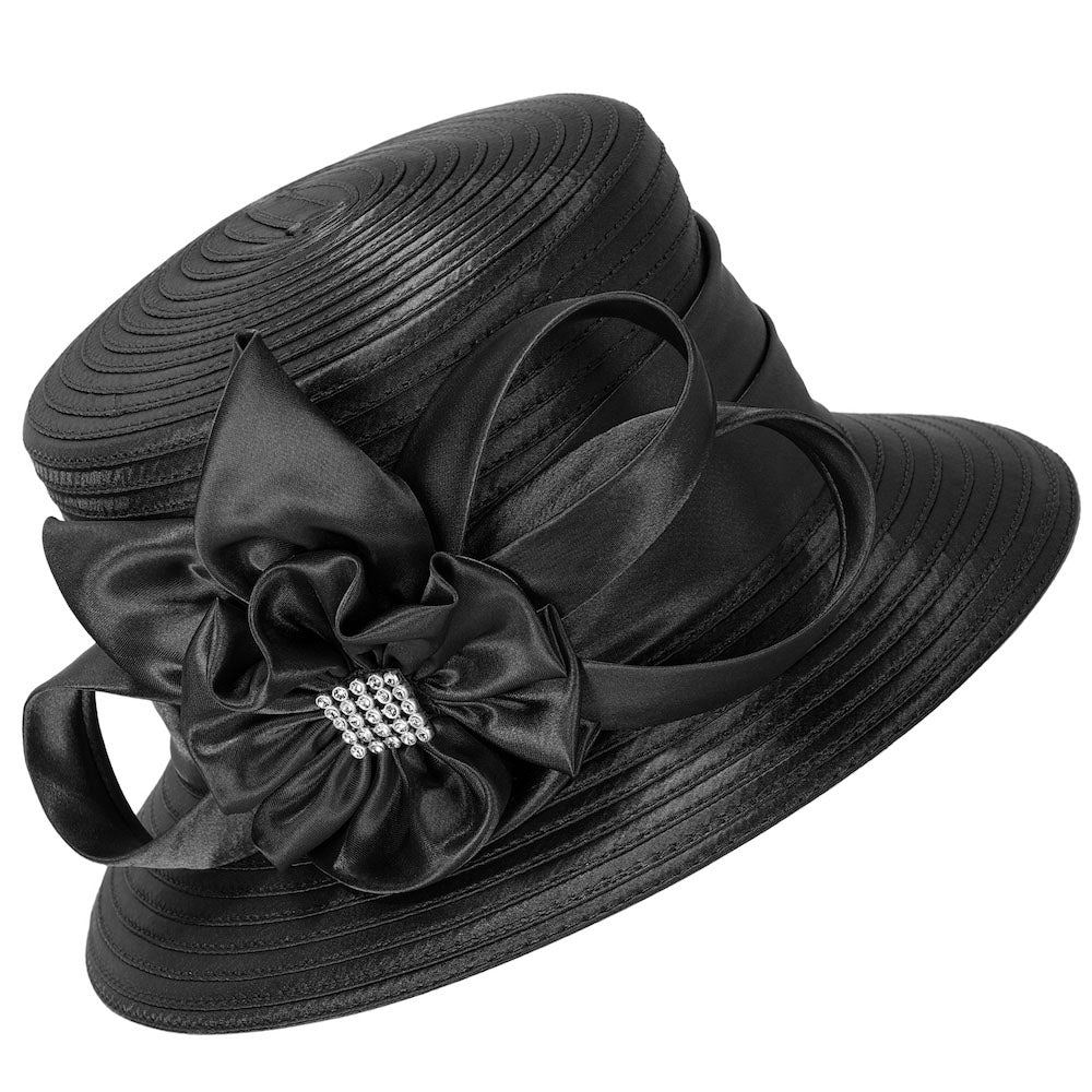 Giovanna HR944-BLK Church Hat