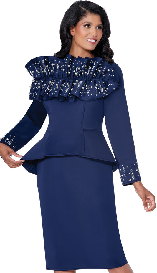 Stellar Looks SL600601-NVY-IH Church Suit