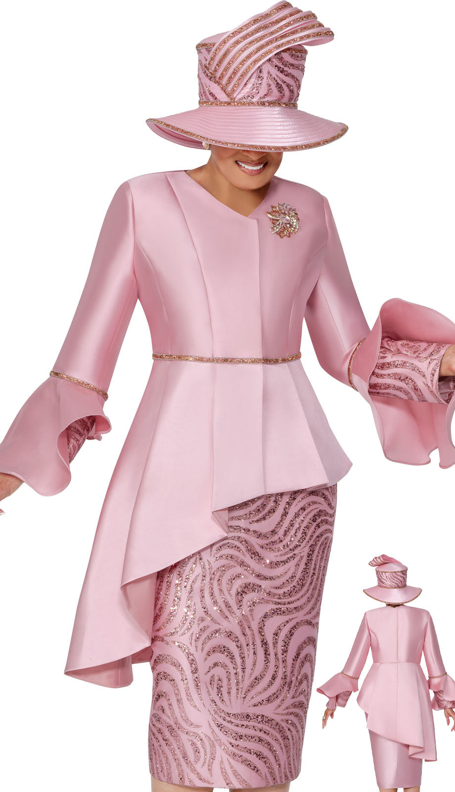 Dorinda Clark Cole 309832-PNK-IH Church Suit