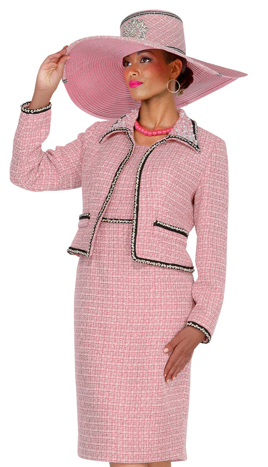 Elite Champagne 6163-PNK Church Suit