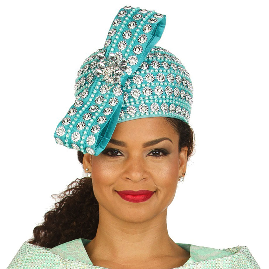 Giovanna HR22126-TUR Church Hat