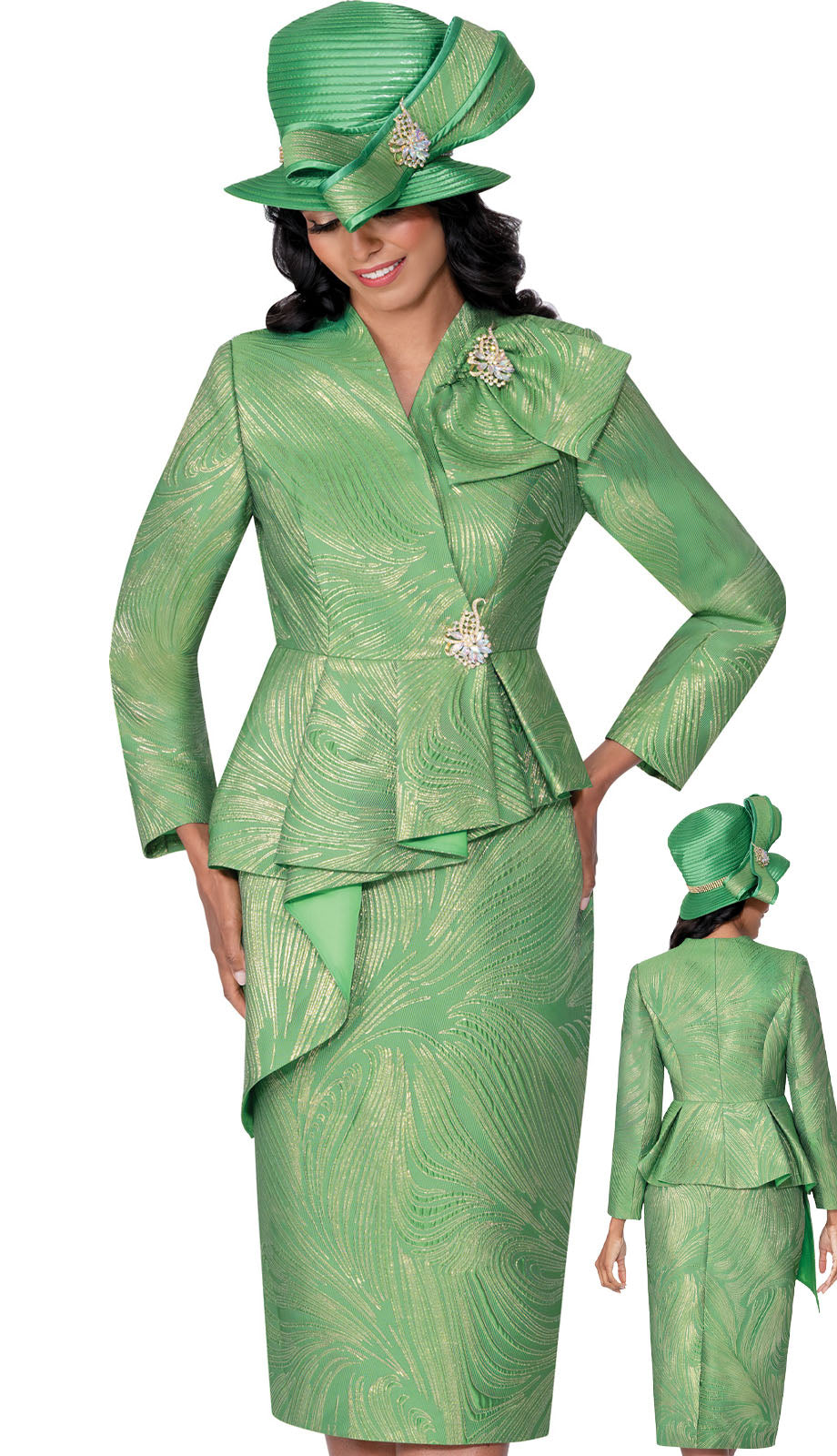 GMI G401002-EMR-QS Ladies Church Suit