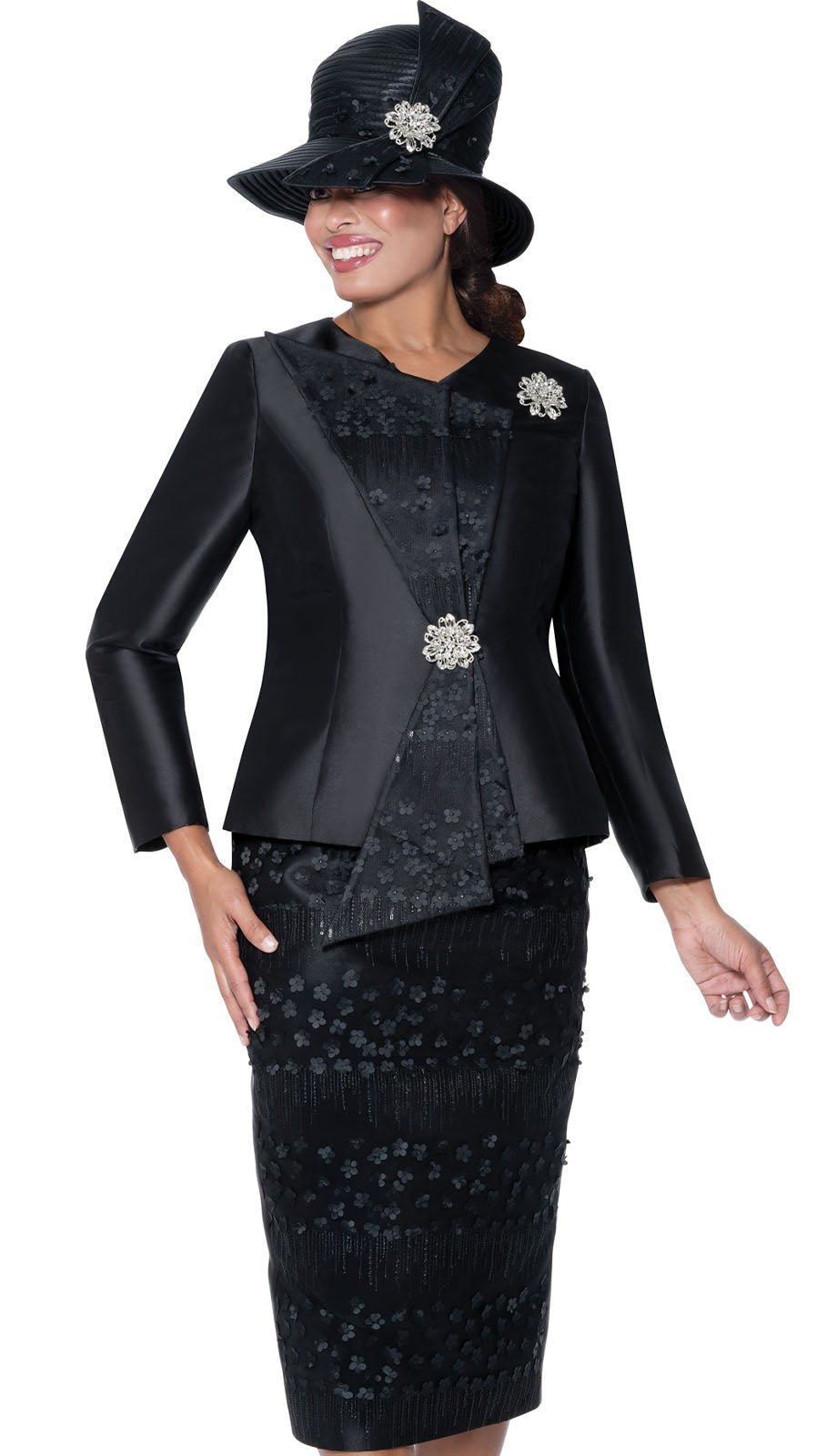 GMI G400952-BLK-QS Ladies Church Suit