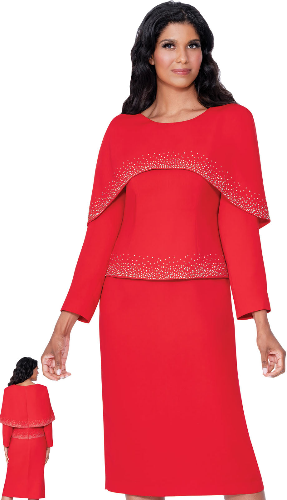 Stellar Looks SL600642-RED-CO Church Suit