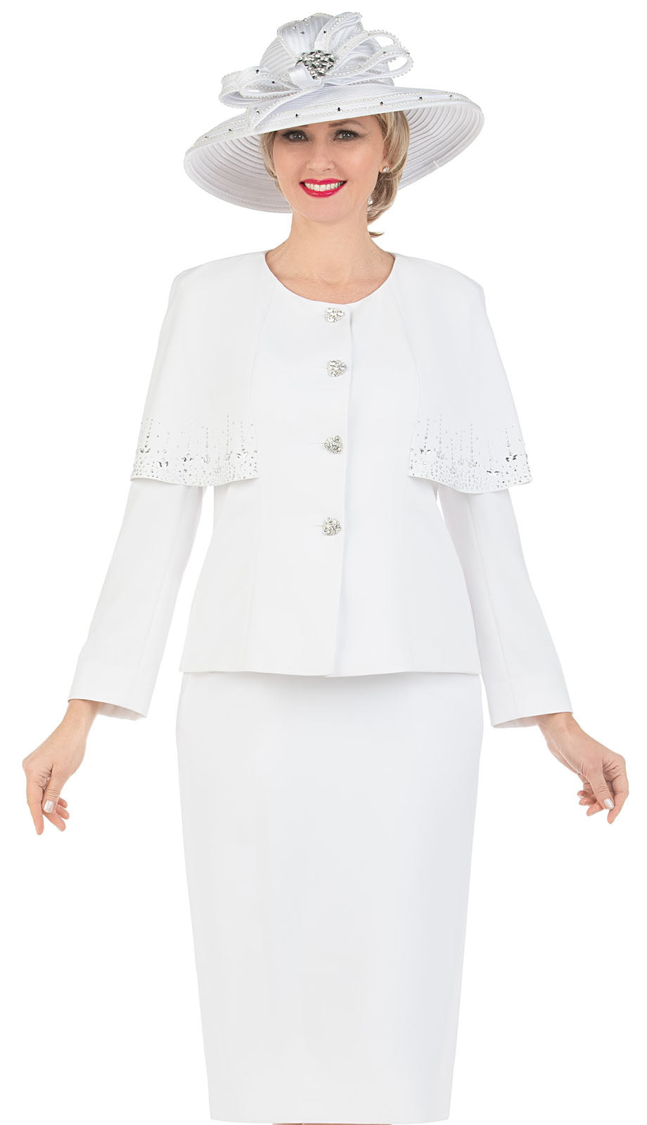 Mia By Giovanna S0736-WHT Church Suit