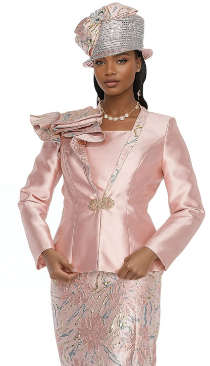 Champagne Italy 6101-MTP Church Suit