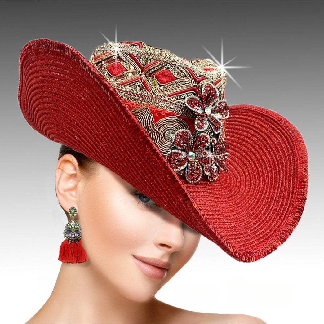 Church Hat SC2441-RED
