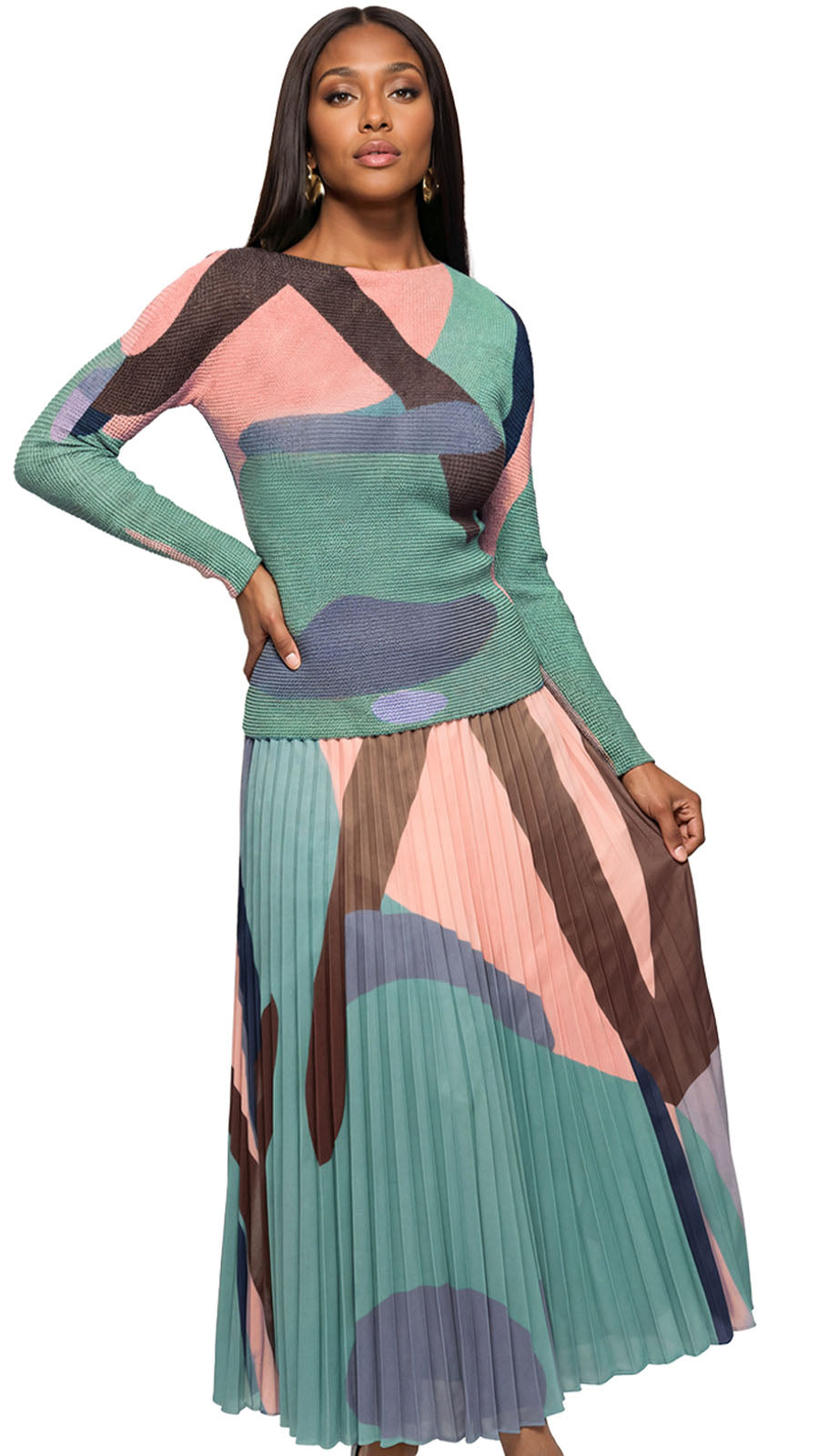 Luxe Moda LM535-PWS Church Dress