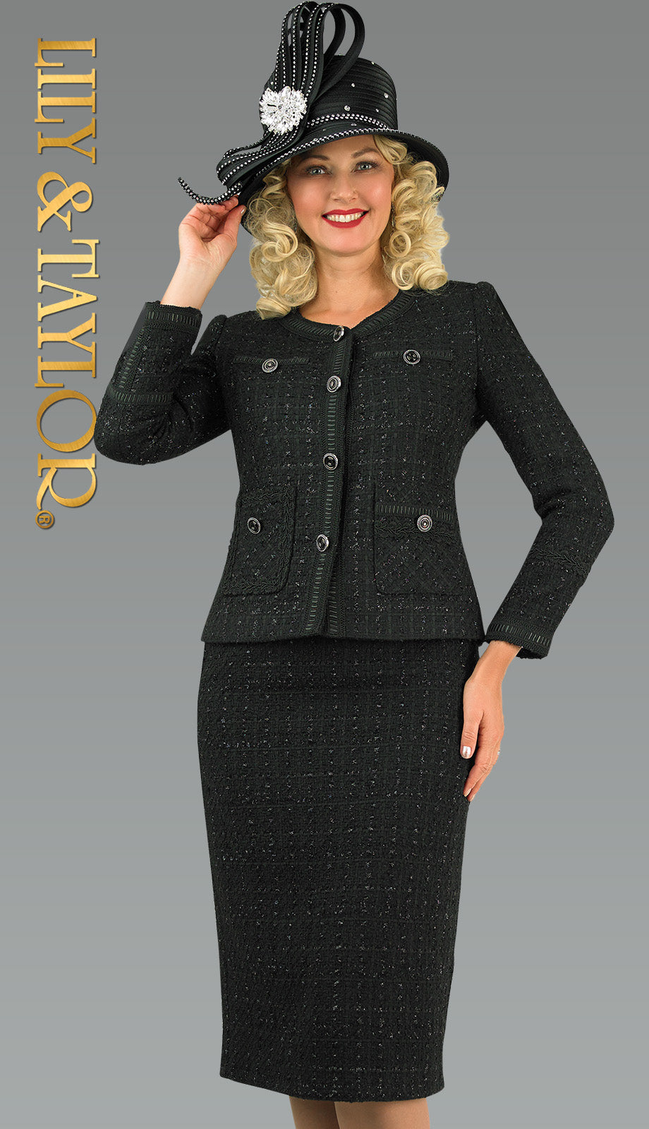 Lily And Taylor 4958-BLK