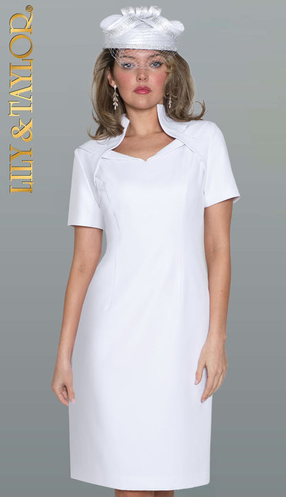 Lily and Taylor 4982-WHT-H Church Hat