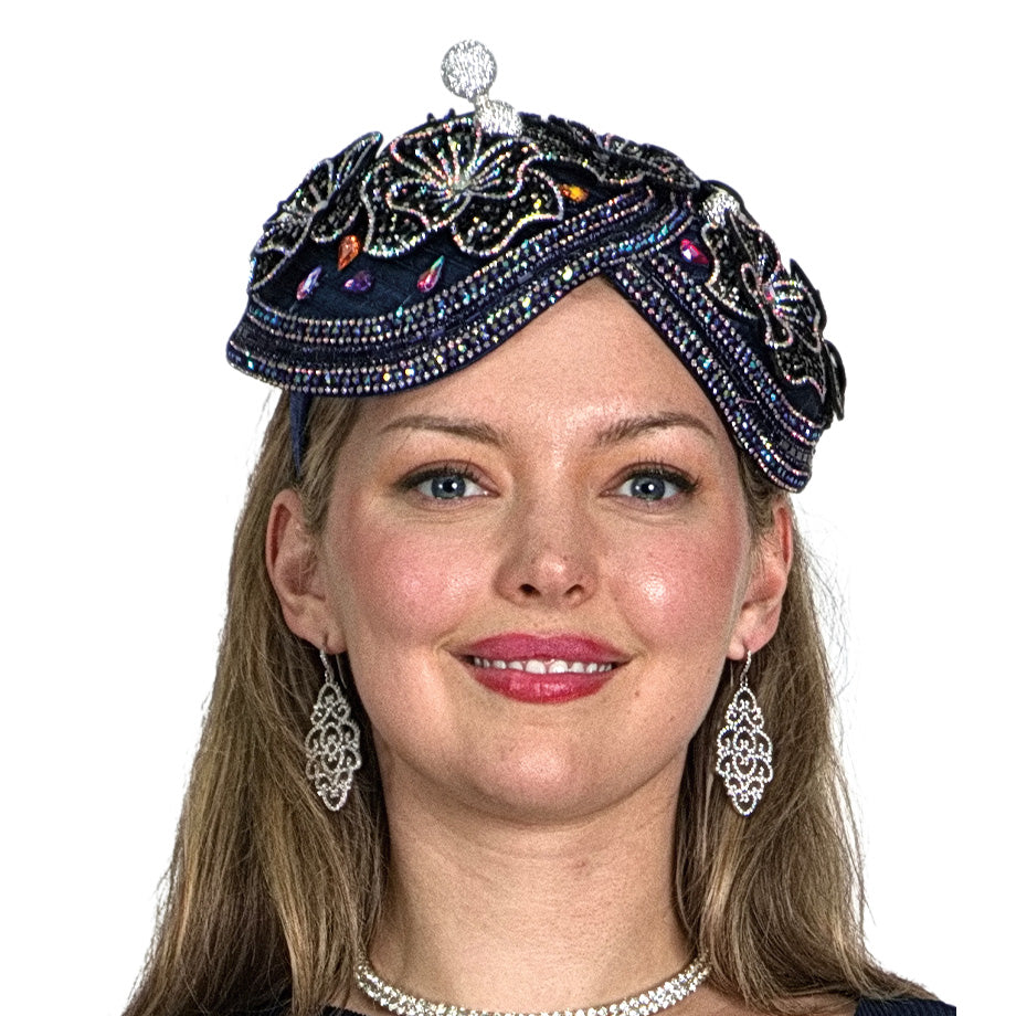 Lily And Taylor H167-BLK Church Hat