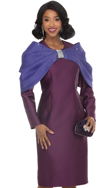 Donna Vinci 12291-PWV Church Dress