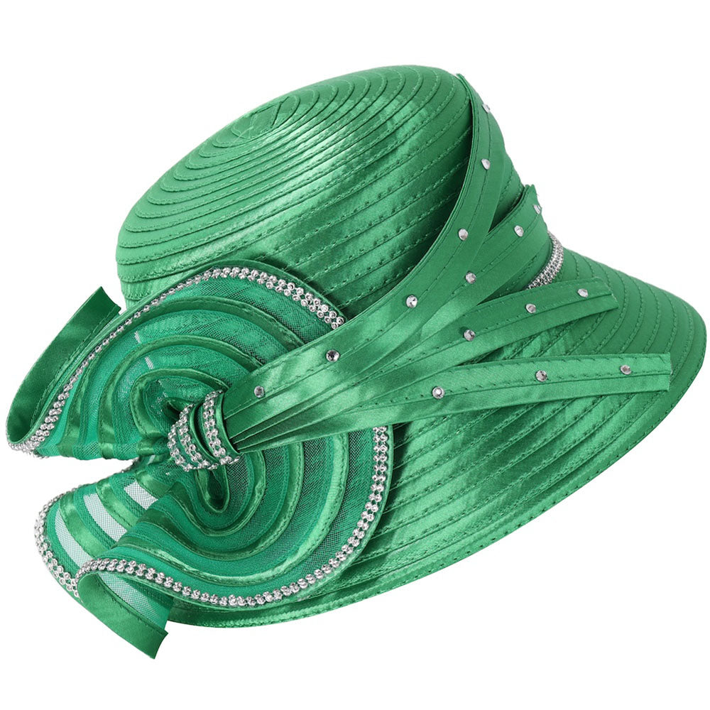Giovanna HR1058-EMR Church Hat