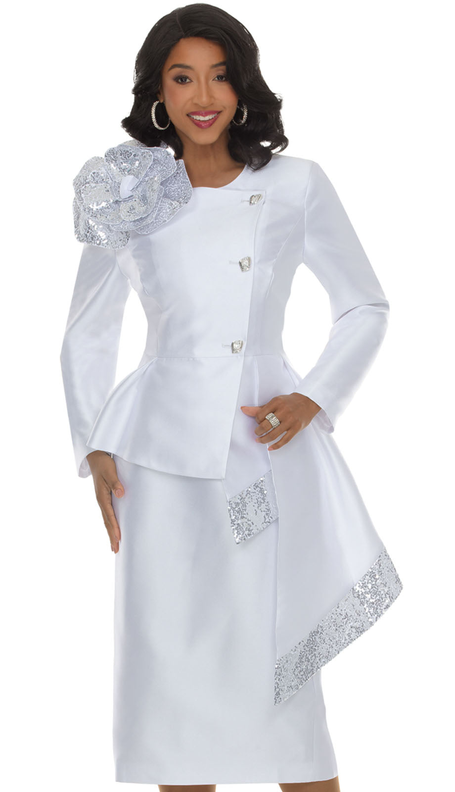 Lisa Rene 66972-WHT Church Suit