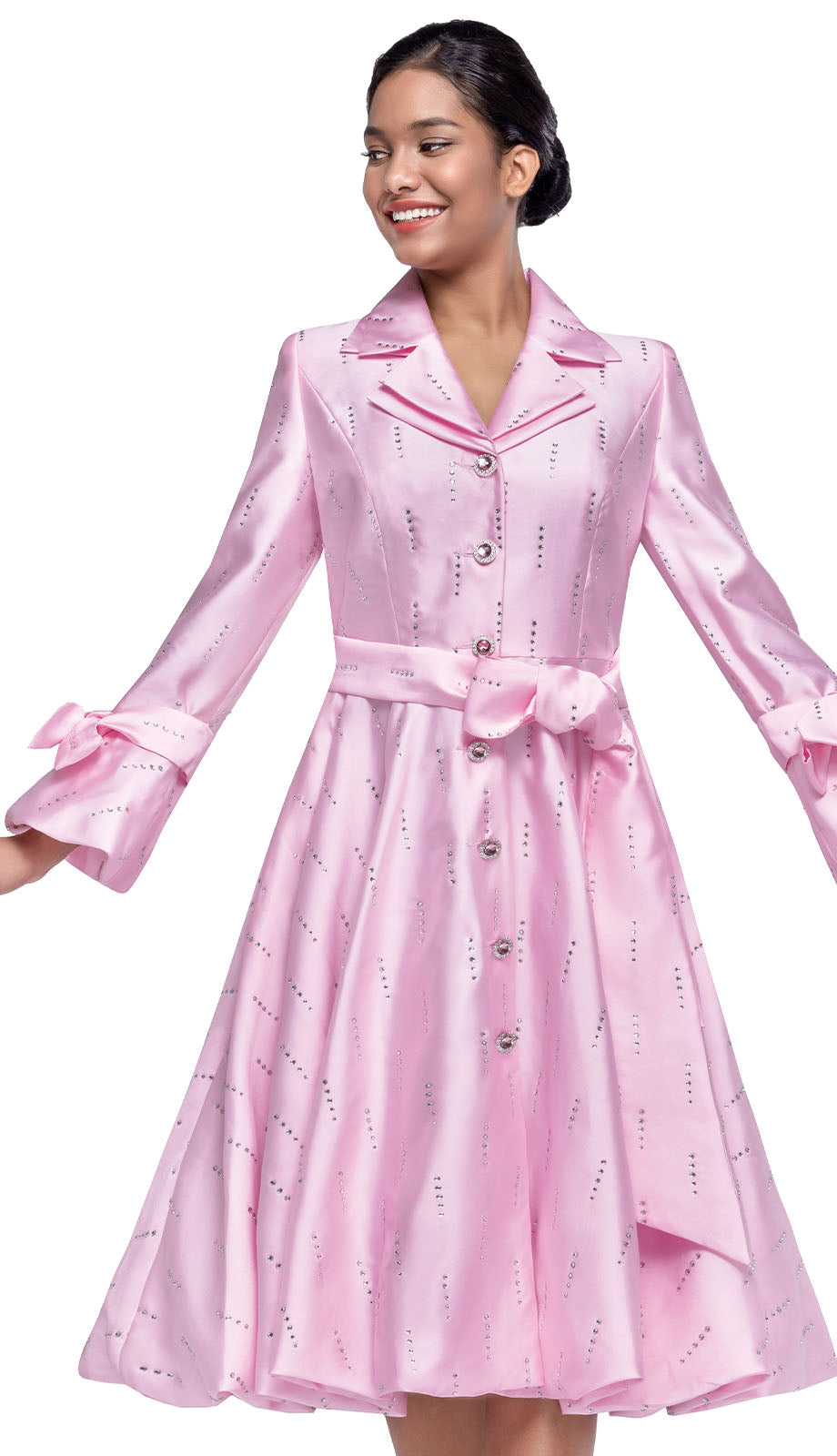 Serafina 6441J-PNK Church Dress