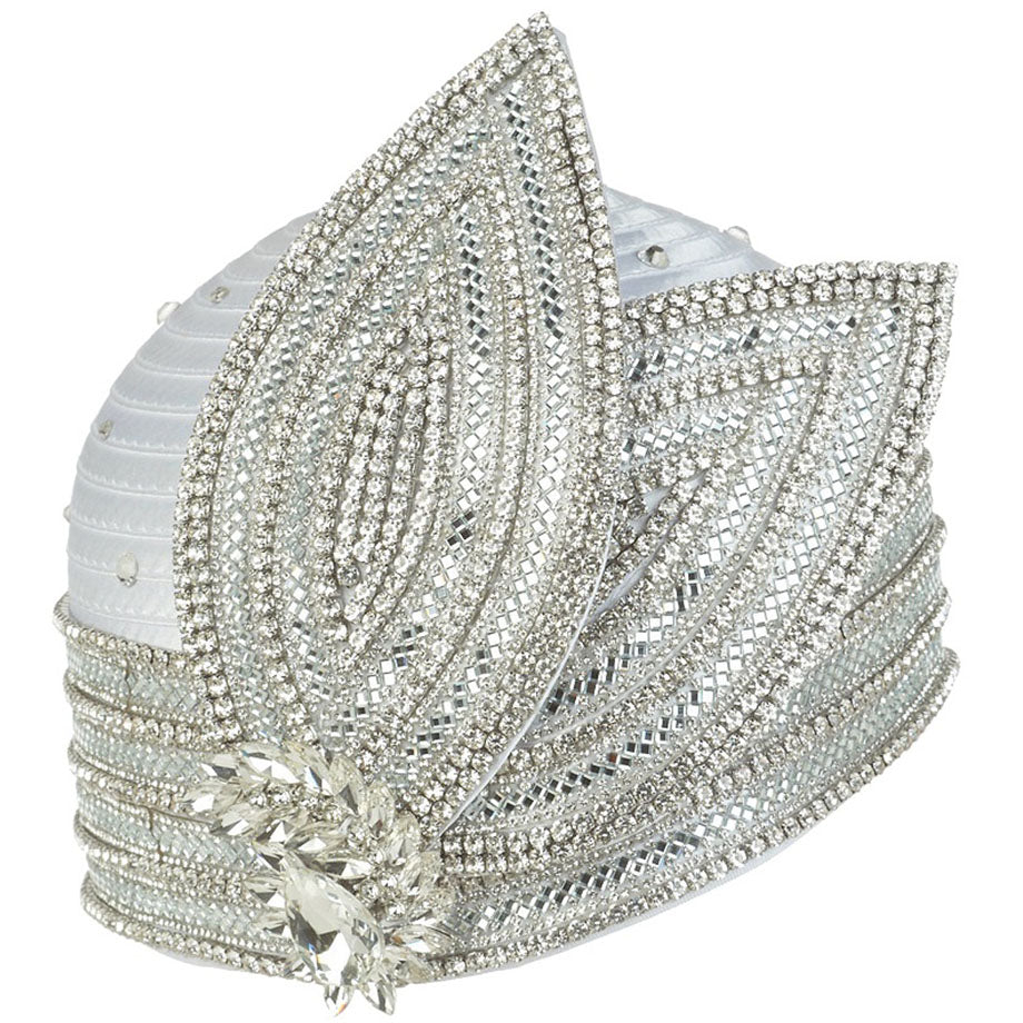 Giovanna HR22127-WHT Church Hat